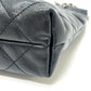 CHANEL AS3980 Chanel 22 Mini 2-Way Chain Bag Shoulder Bag Leather Women's Silver Hardware Black