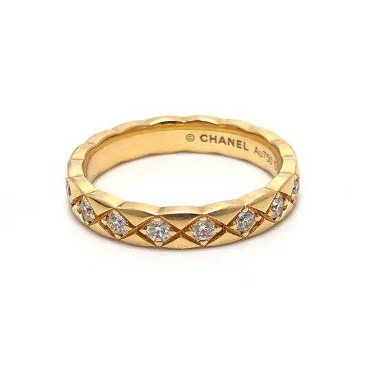 CHANEL ココクラッシュ コレクション ジュエリー ミニモデル フルダイヤモンド リング・指輪 K18YG レディース ゴールド