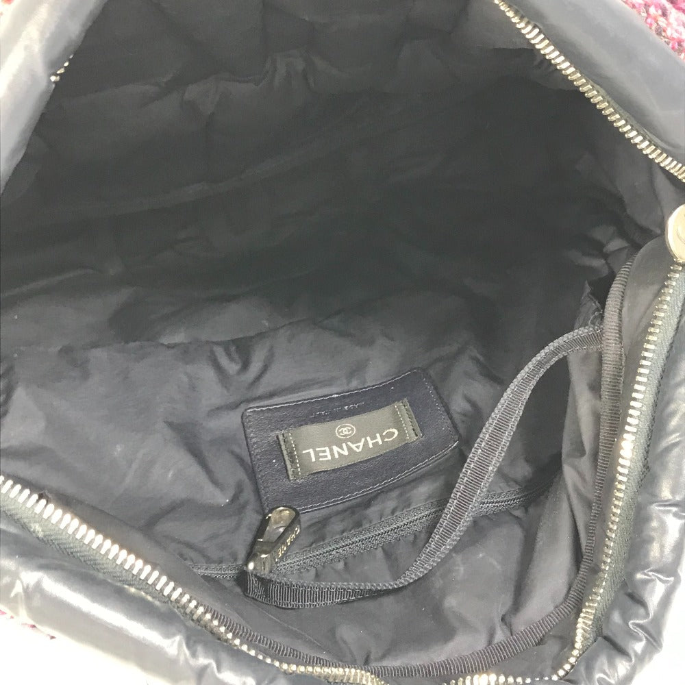 CHANEL A57586 Shoulder Bag, Coconneige, Waist Bag, Fringe Belt Bag, Shoulder Bag, Body Bag, Nylon, Women's, Navy