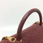CHANEL ボア ココハンドル 2WAY 2WAYバッグ カバン バッグ ショルダーバッグ ハンドバック 斜め掛け ハンドバッグ ムートン レディース ワインレッド
