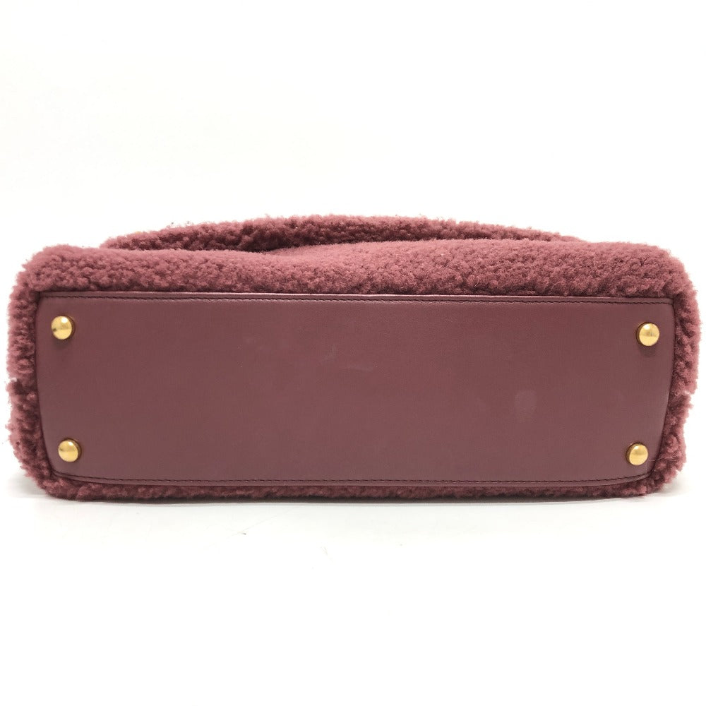 CHANEL ボア ココハンドル 2WAY 2WAYバッグ カバン バッグ ショルダーバッグ ハンドバック 斜め掛け ハンドバッグ ムートン レディース ワインレッド