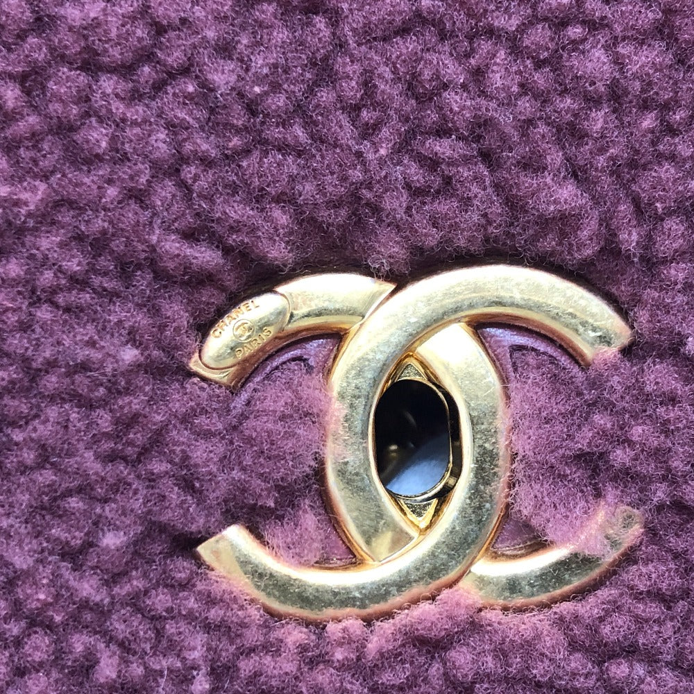 CHANEL ボア ココハンドル 2WAY 2WAYバッグ カバン バッグ ショルダーバッグ ハンドバック 斜め掛け ハンドバッグ ムートン レディース ワインレッド