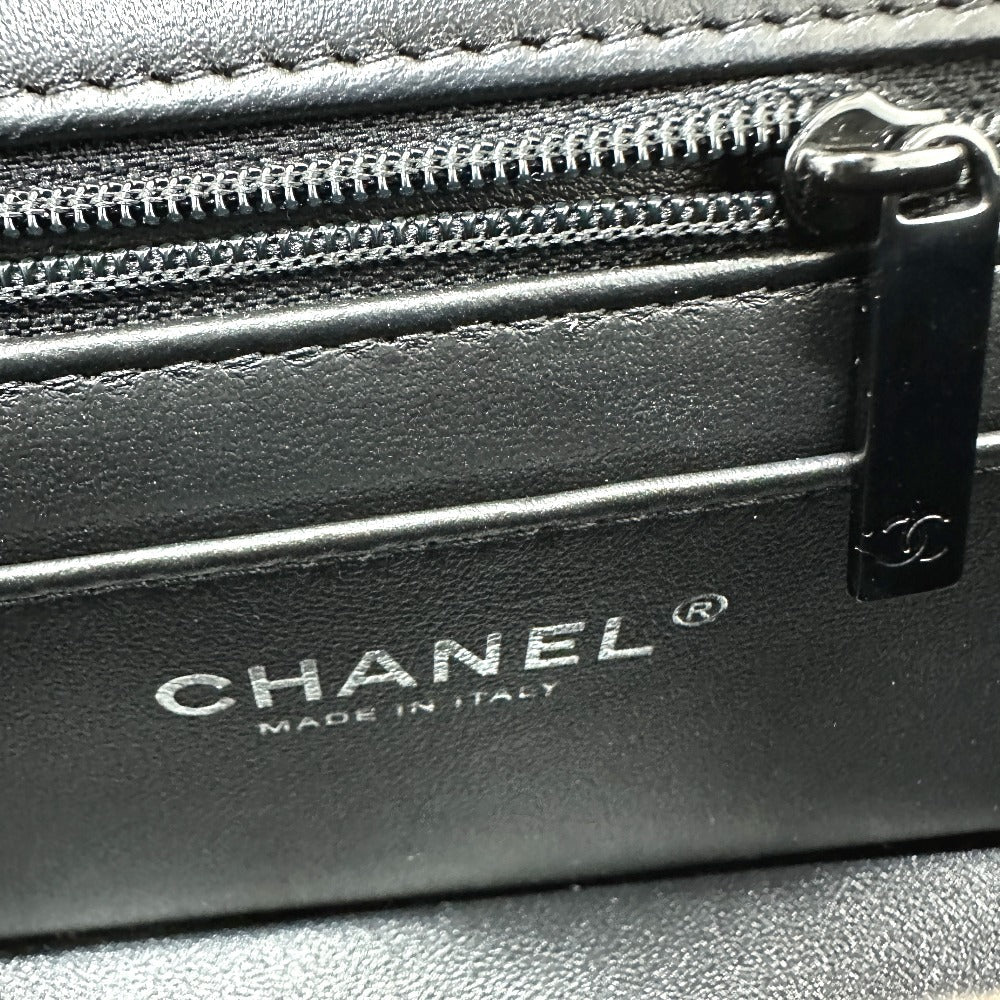 CHANEL マトラッセ 20 マトラッセ20 キルティング CC ココマーク トップハンドル ソーブラック ミニフラップ 2WAYバッグ ショルダーバッグ ハンドバッグ ラムスキン レディース ブラック