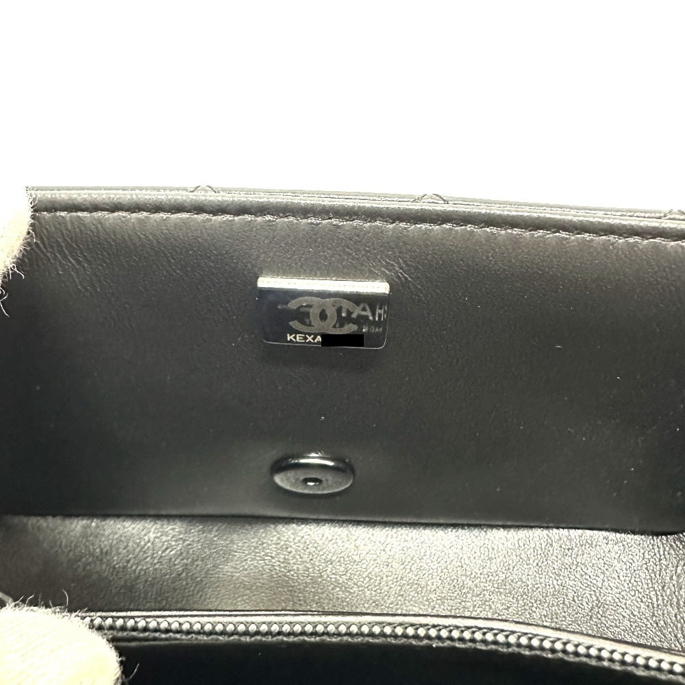CHANEL マトラッセ 20 マトラッセ20 キルティング CC ココマーク トップハンドル ソーブラック ミニフラップ 2WAYバッグ ショルダーバッグ ハンドバッグ ラムスキン レディース ブラック