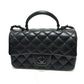 CHANEL マトラッセ 20 マトラッセ20 キルティング CC ココマーク トップハンドル ソーブラック ミニフラップ 2WAYバッグ ショルダーバッグ ハンドバッグ ラムスキン レディース ブラック