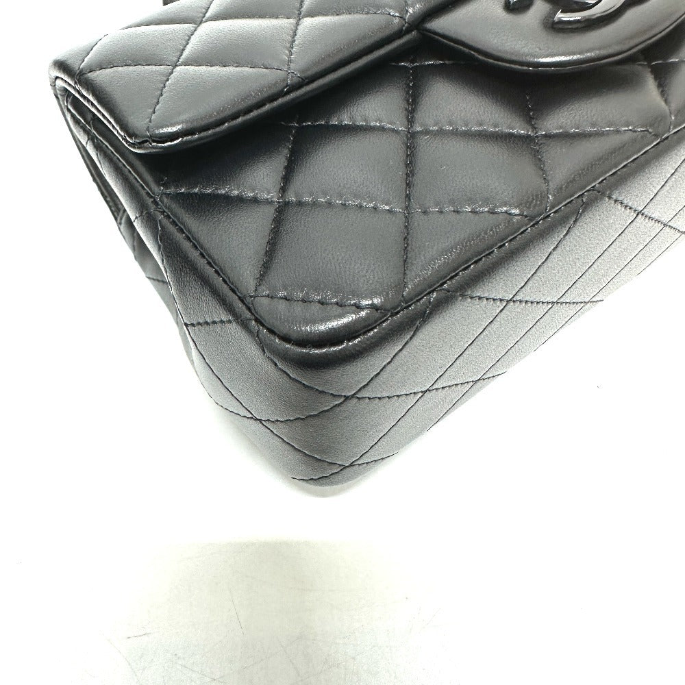 CHANEL マトラッセ 20 マトラッセ20 キルティング CC ココマーク トップハンドル ソーブラック ミニフラップ 2WAYバッグ ショルダーバッグ ハンドバッグ ラムスキン レディース ブラック