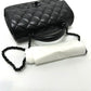 CHANEL マトラッセ 20 マトラッセ20 キルティング CC ココマーク トップハンドル ソーブラック ミニフラップ 2WAYバッグ ショルダーバッグ ハンドバッグ ラムスキン レディース ブラック