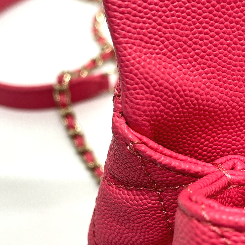 CHANEL AS2215 ココハンドルXXS ココハンドル19 2WAY カバン バッグ ハンドバッグ キャビアスキン レディース コーラルピンク ピンク