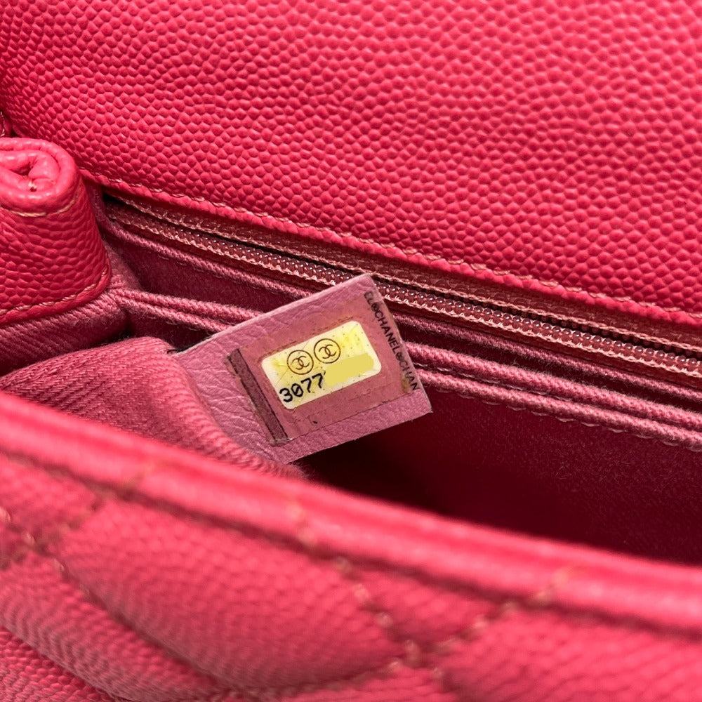 CHANEL AS2215 ココハンドルXXS ココハンドル19 2WAY カバン バッグ ハンドバッグ キャビアスキン レディース コーラルピンク ピンク