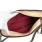 CHANEL A93824 Two-tone Gabriel Matelasse Quilted Crossbody Chain Shoulder Bag in Beige Leather