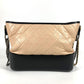 CHANEL A93824 Two-tone Gabriel Matelasse Quilted Crossbody Chain Shoulder Bag in Beige Leather
