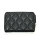 CHANEL AP3728 25B Matelasse Star Coco Mark Zip Bifold Wallet in Caviar Leather, Women's, Black