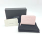 CHANEL AP4658 Coco Mark Zip Coin Purse Long Wallet in Caviar Leather, Women's, Pink