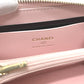 CHANEL AP4658 Coco Mark Zip Coin Purse Long Wallet in Caviar Leather, Women's, Pink