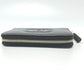 CHANEL AP4658 Coco Mark Zip Coin Purse Long Wallet Caviar Leather Women's Black