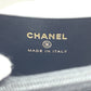 CHANEL AP4658 Coco Mark Zip Coin Purse Long Wallet Caviar Leather Women's Black