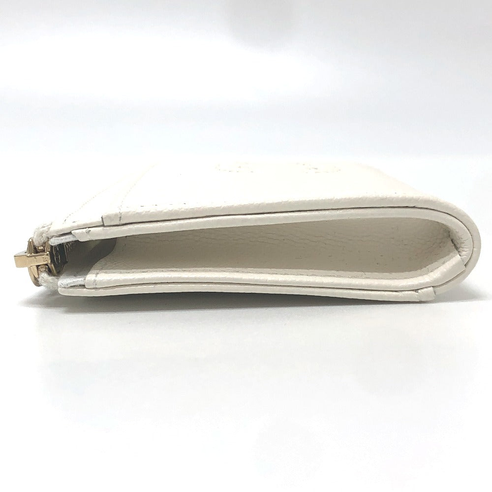 CHANEL AP4661 Cruise Collection CC Mark CC Logo Wallet Coin Compartment coin purse Fragment Case Zip Compact Wallet Card Case Caviar Leather White Used