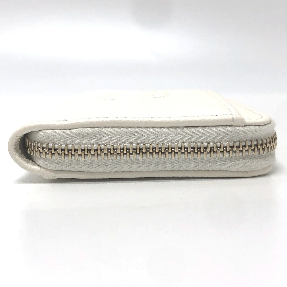 CHANEL AP4661 Cruise Collection CC Mark CC Logo Wallet Coin Compartment coin purse Fragment Case Zip Compact Wallet Card Case Caviar Leather White Used