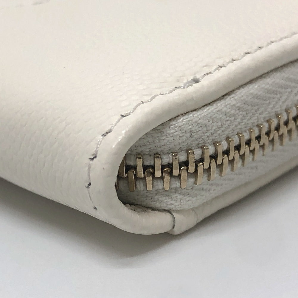 CHANEL AP4661 Cruise Collection CC Mark CC Logo Wallet Coin Compartment coin purse Fragment Case Zip Compact Wallet Card Case Caviar Leather White Used