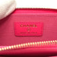 CHANEL AP4661 クルーズ コレクション フラグメントケース ジップ コンパクトウォレット カードケース ウォレット 財布 コインケース キャビアスキン レディース ピンク