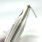 CHANEL Matelasse CC Mark Fragment Case Card Case Mini Wallet coin purse Caviar Leather White/SilverHardware Used
