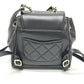 CHANEL AS3530 CC Mark Turnlock Mini backpack Backpack Grain Calfskin Leather Black Used