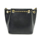 CHANEL AS5824 25K ドローストリング アイコン チェーン カバン バッグ ショルダーバッグ レザー レディース ブラック