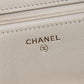CHANEL AP4653 Metiers d'Art Collection Coco Mark Bag Chain Wallet Diagonal Shoulder Bag Caviar Skin Ladies Cream White White