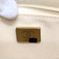 CHANEL AP4653 Metiers d'Art Collection Coco Mark Bag Chain Wallet Diagonal Shoulder Bag Caviar Skin Ladies Cream White White