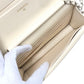 CHANEL AP4653 Metiers d'Art Collection Coco Mark Bag Chain Wallet Diagonal Shoulder Bag Caviar Skin Ladies Cream White White