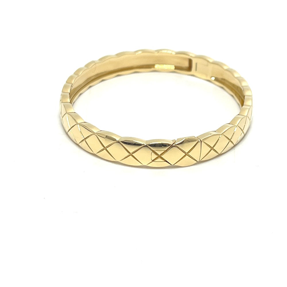 CHANEL J11140S ココクラッシュ コレクション ダイヤ ラージ アクセサリー ブレスレット K18YG レディース ゴールド