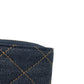 CHANEL AP4893 Matelasse CC Mark Card holder, fragment case, wallet coin purse Denim blue/GoldHardware Used