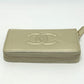 CHANEL AP4658 Coco Mark Métiers d'Art Card Case, Mini Wallet, Coin Case, Caviar Leather, Women's, Gold