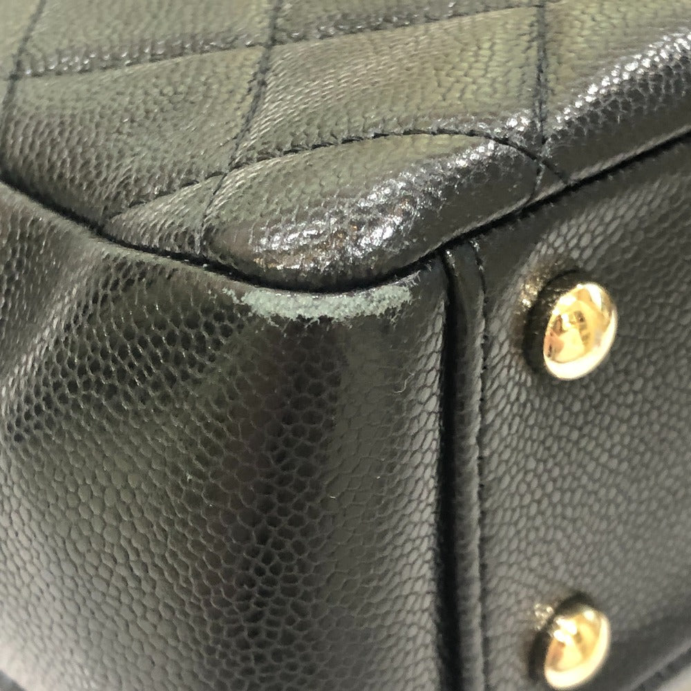CHANEL A93749 ビジネス アフィニティ 2WAY カバン ショルダーバッグ キャビアスキン レディース ブラック