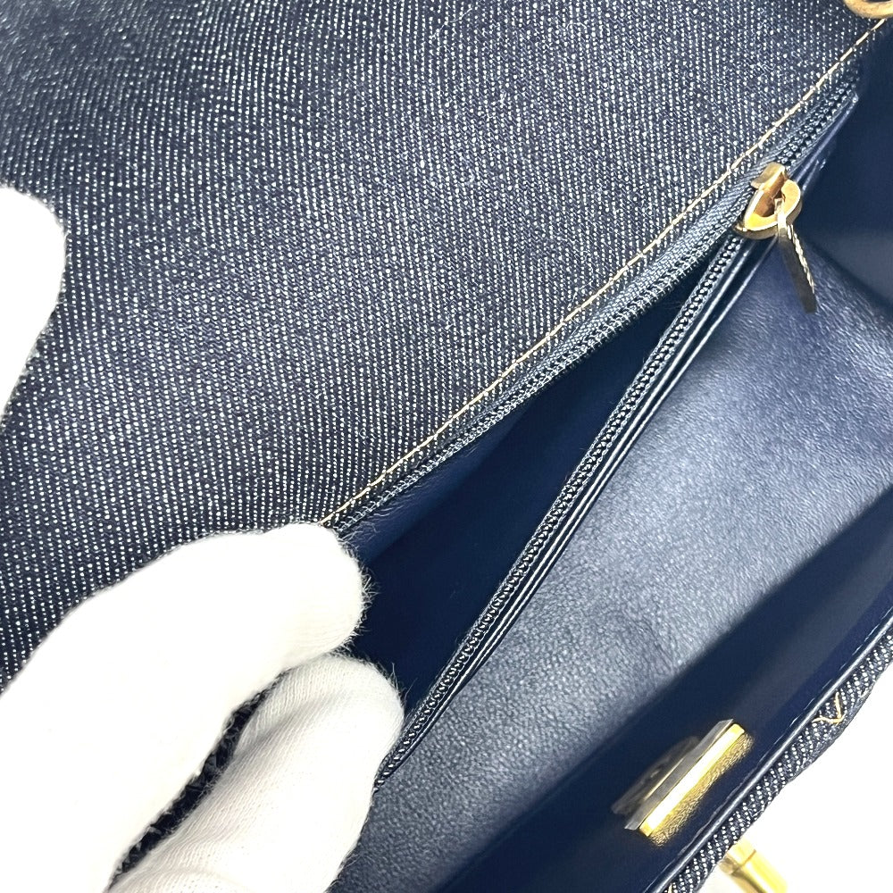 CHANEL A69900 Matelasse Mini Matelasse 20 Single Chain Bag Crossbody Shoulder Bag Denim Women's Indigo Blue Blue
