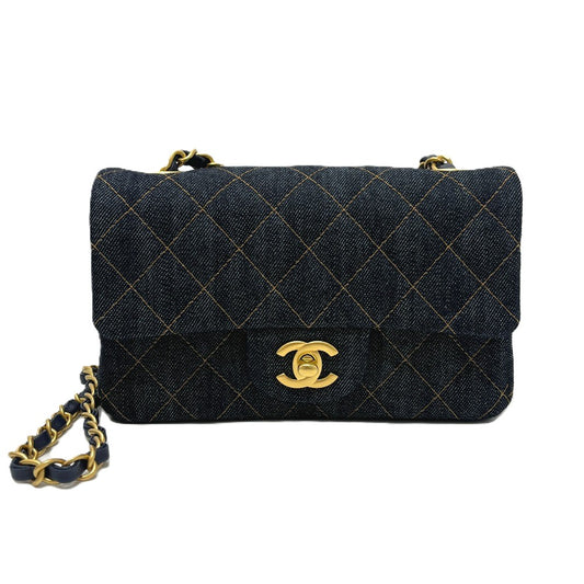 CHANEL A69900 マトラッセミニ マトラッセ20 シングルチェーン カバン 斜め掛け 肩掛け ショルダーバッグ デニム レディース インディゴブルー ブルー