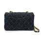CHANEL A69900 Matelasse Mini Matelasse 20 Single Chain Bag Crossbody Shoulder Bag Denim Women's Indigo Blue Blue