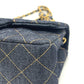 CHANEL A69900 Matelasse Mini Matelasse 20 Single Chain Bag Crossbody Shoulder Bag Denim Women's Indigo Blue Blue