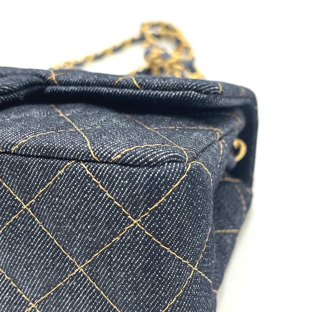 CHANEL A69900 Matelasse Mini Matelasse 20 Single Chain Bag Crossbody Shoulder Bag Denim Women's Indigo Blue Blue