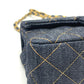 CHANEL A69900 Matelasse Mini Matelasse 20 Single Chain Bag Crossbody Shoulder Bag Denim Women's Indigo Blue Blue