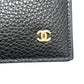 CHANEL AP5262 Coco Mark Classic Small Leather Card Case Pass Case Passport Holder for Women Black