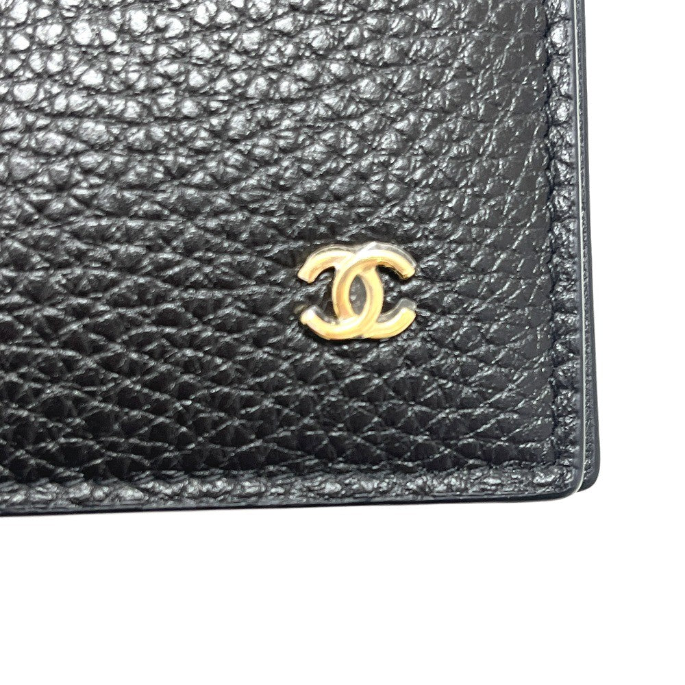 CHANEL AP5262 Coco Mark Classic Small Leather Card Case Pass Case Passport Holder for Women Black