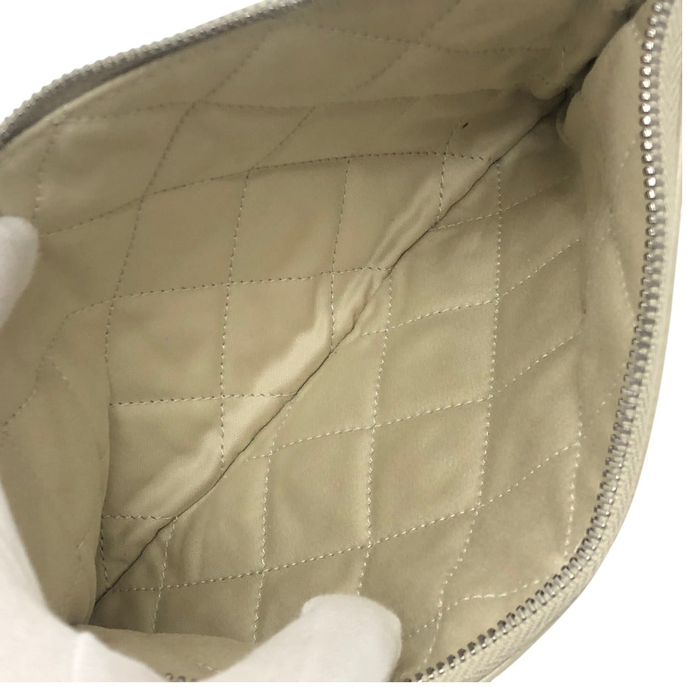 CHANEL AS3260 Chanel 22 Small Coco Mark Bag Shoulder Bag Silver Hardware Calfskin Women's Gray