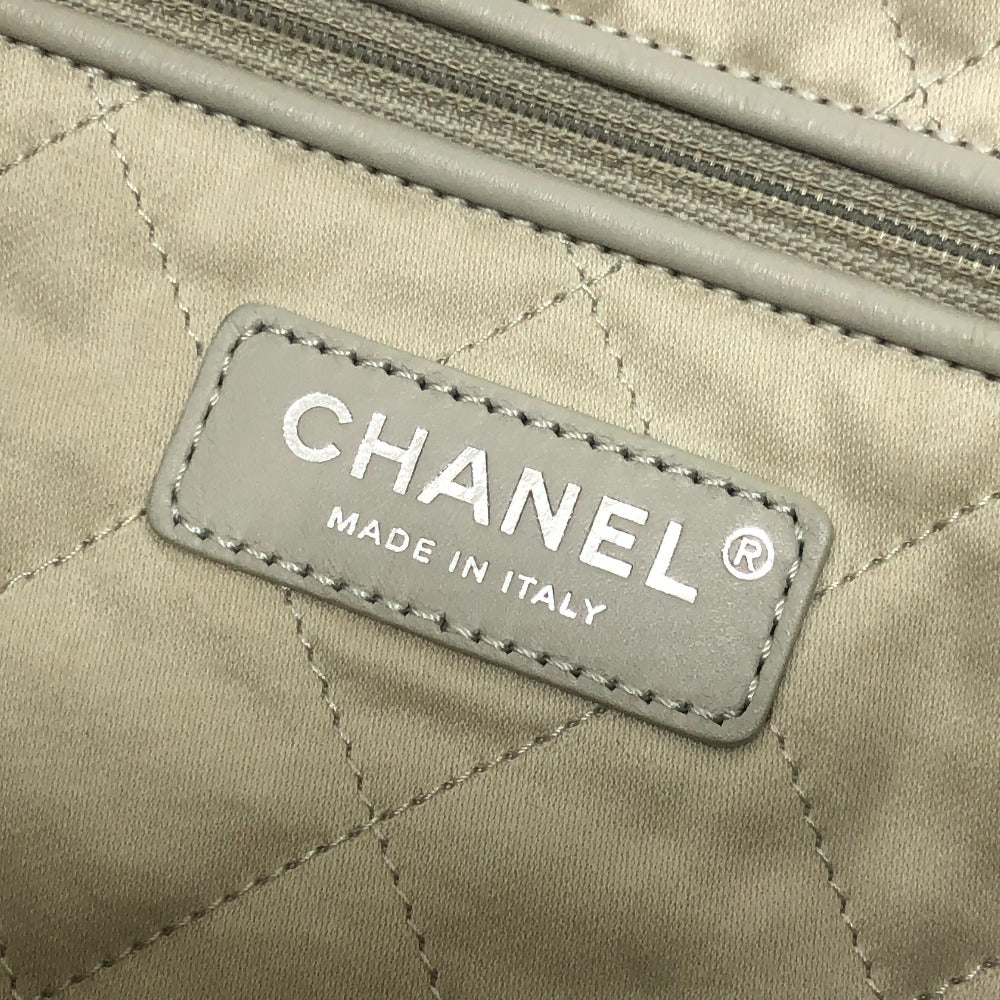 CHANEL AS3260 Chanel 22 Small Coco Mark Bag Shoulder Bag Silver Hardware Calfskin Women's Gray