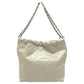 CHANEL AS3260 Chanel 22 Small Coco Mark Bag Shoulder Bag Silver Hardware Calfskin Women's Gray