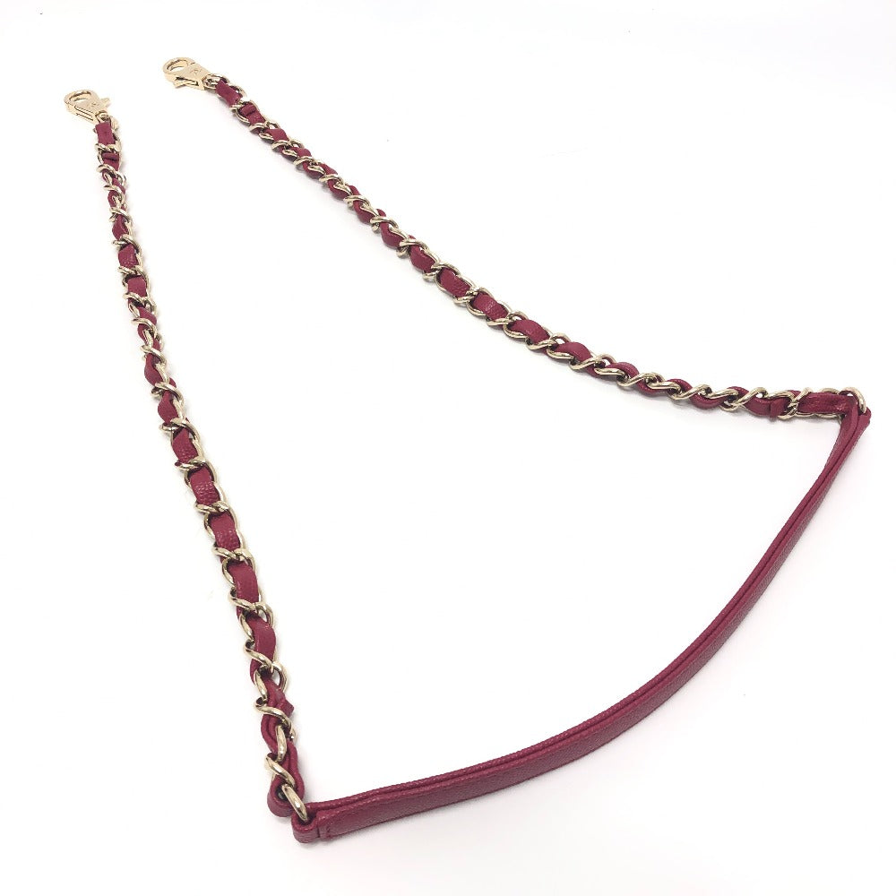 CHANEL A92991 Matelasse Coco Handle 29 2WAY Bag Shoulder Bag Chain Handbag Caviar Skin Women's Red