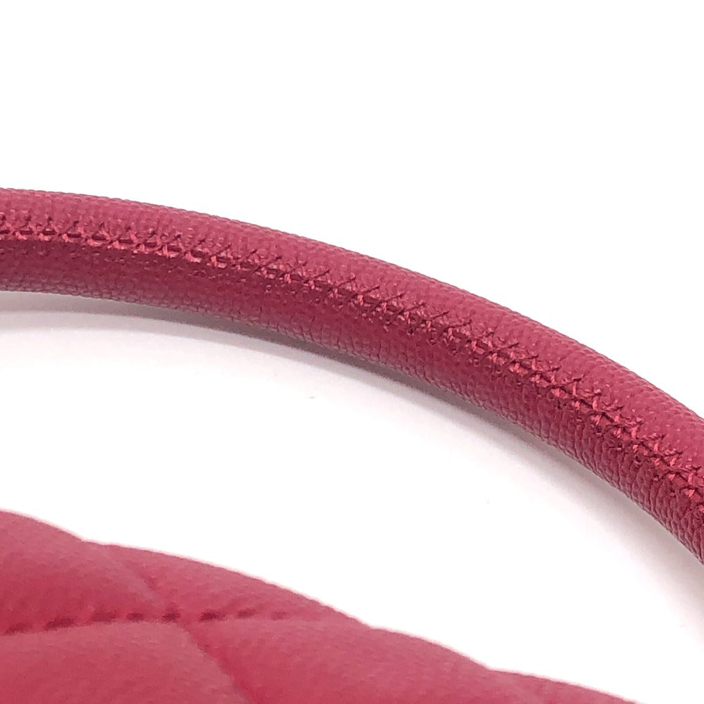 CHANEL A92991 Matelasse Coco Handle 29 2WAY Bag Shoulder Bag Chain Handbag Caviar Skin Women's Red