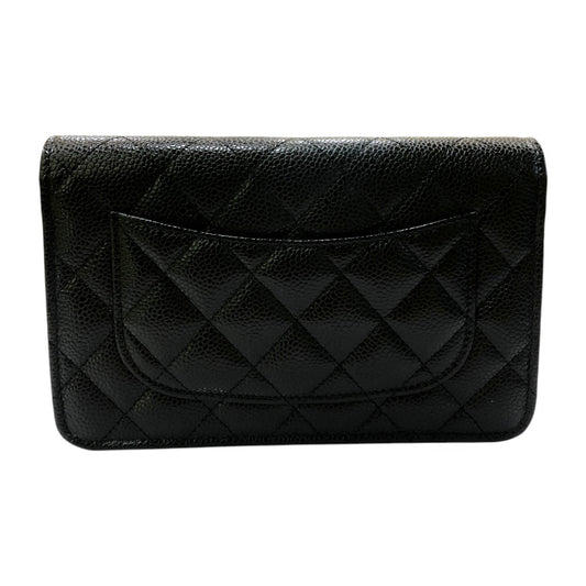 CHANEL AP0250 Matelasse CC Mark Chain wallet, bag, wallet, crossbody Shoulder Bag Caviar Leather Black Used