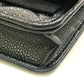 CHANEL AP0250 マトラッセ ココマーク チェーンウォレット カバン 財布 斜め掛け ショルダーバッグ キャビアスキン レディース ブラック