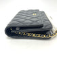 CHANEL AP0250 CC Mark Chain Wallet bag bag Shoulder Bag Caviar Leather Black Used